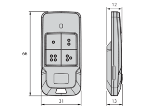 Radiocomando BFT MITTO COOL C4 – 4 Canali 433 MHz | Telecomando Cancello e Automazione